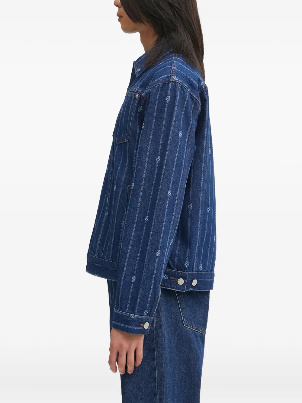 Drôle De Monsieur Denim jack Blauw