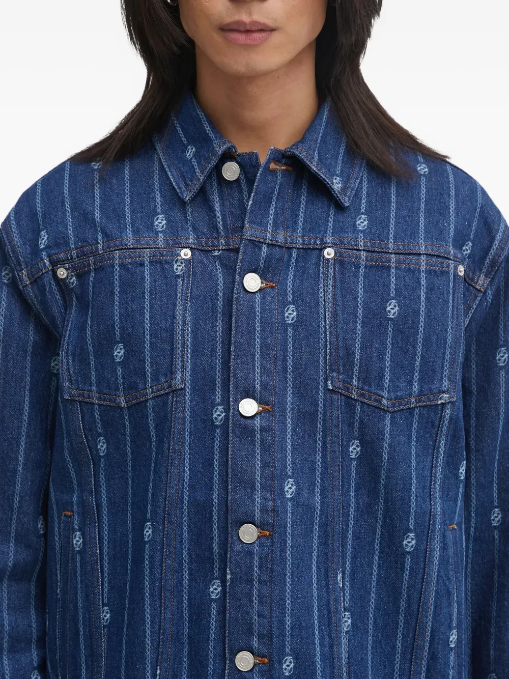 Drôle De Monsieur Denim jack Blauw