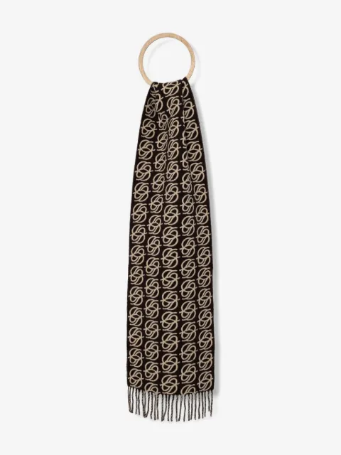 Drôle De Monsieur fringed pattern scarf