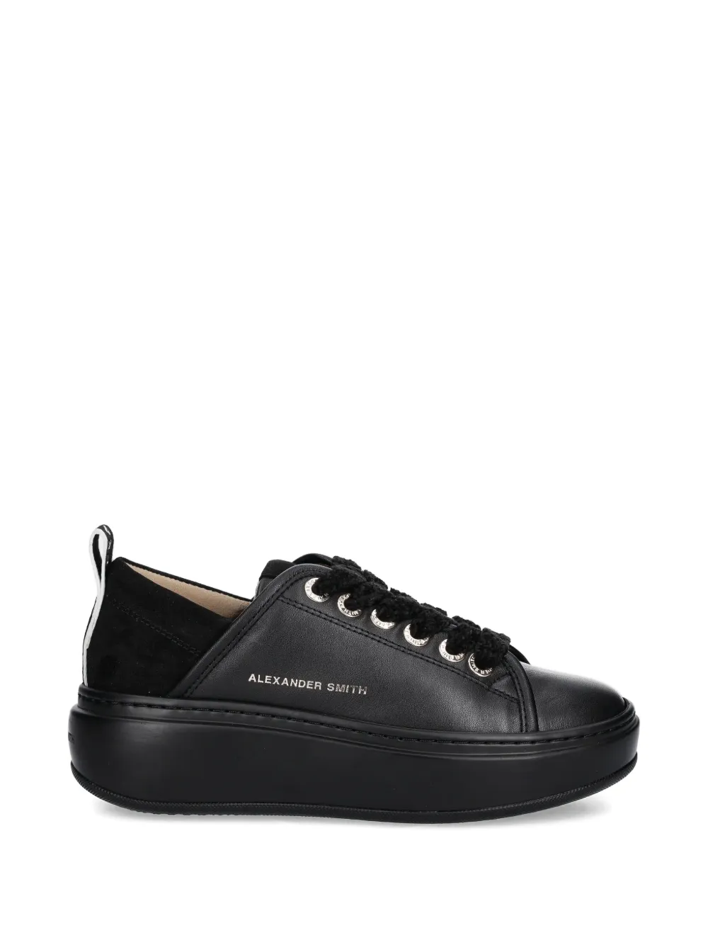 Alexander Smith Wembley textured lace-up sneakers - Nero