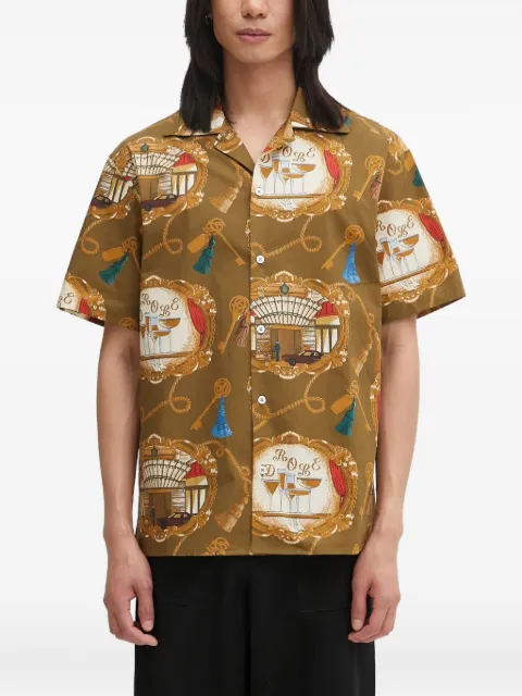 Drôle De Monsieur patterned short-sleeve shirt