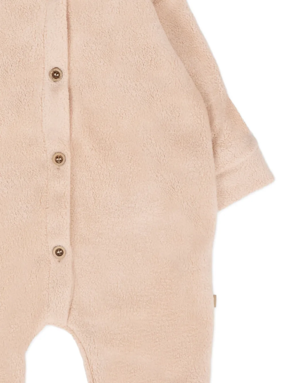 Bamboom Hooded Buttoned Babygrow Set In Neutral