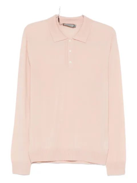 Canali buttoned polo shirt