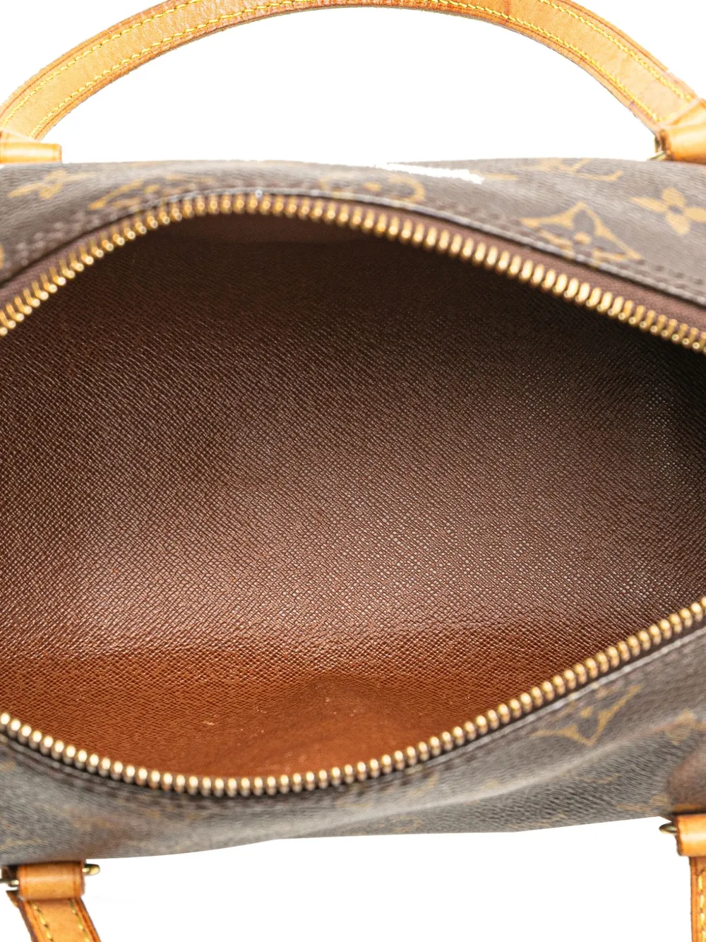 Pre-owned Louis Vuitton 2003 Monogram Papillon 28 Handbag In Brown