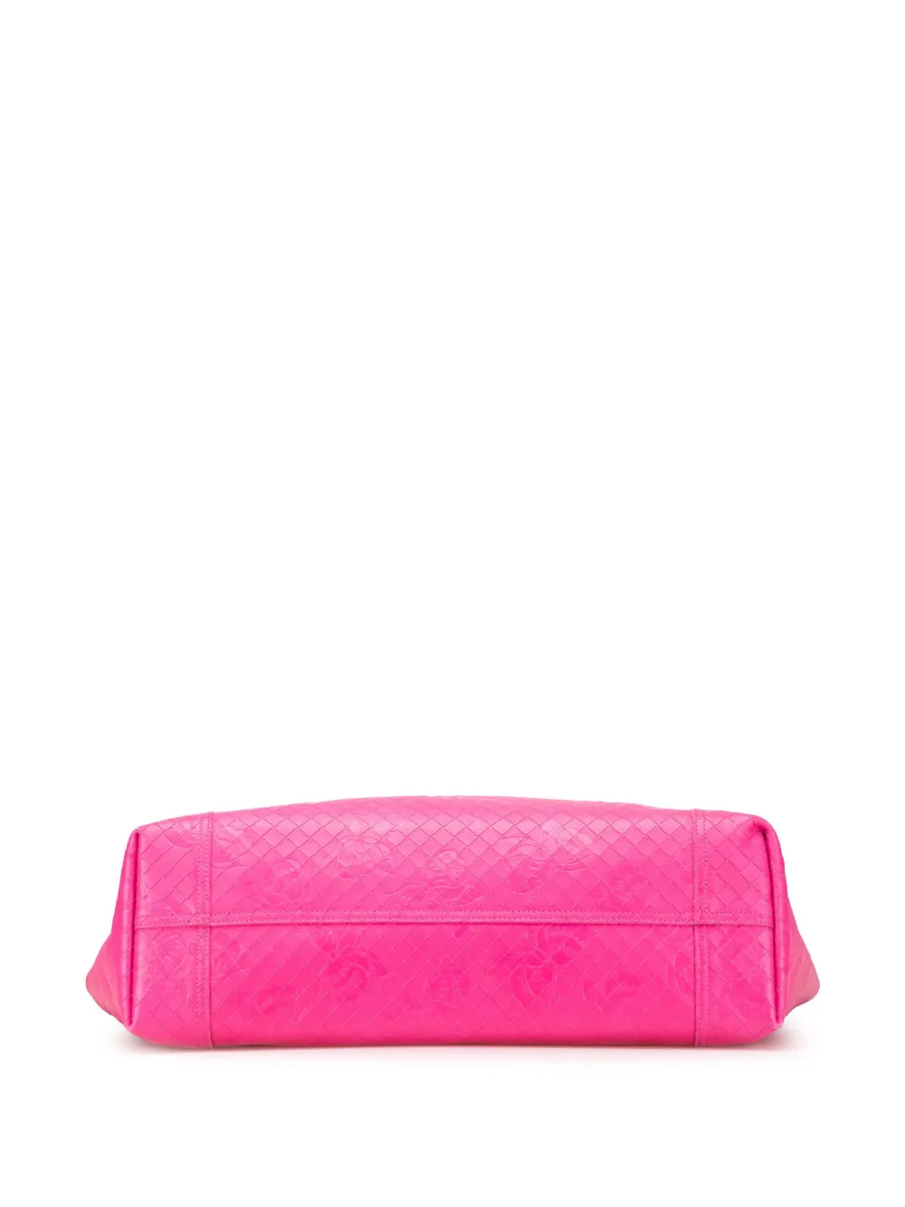Pre-owned Bottega Veneta 2012-2025 Leather Intrecciomirage Butterfly Tote Bag In Pink