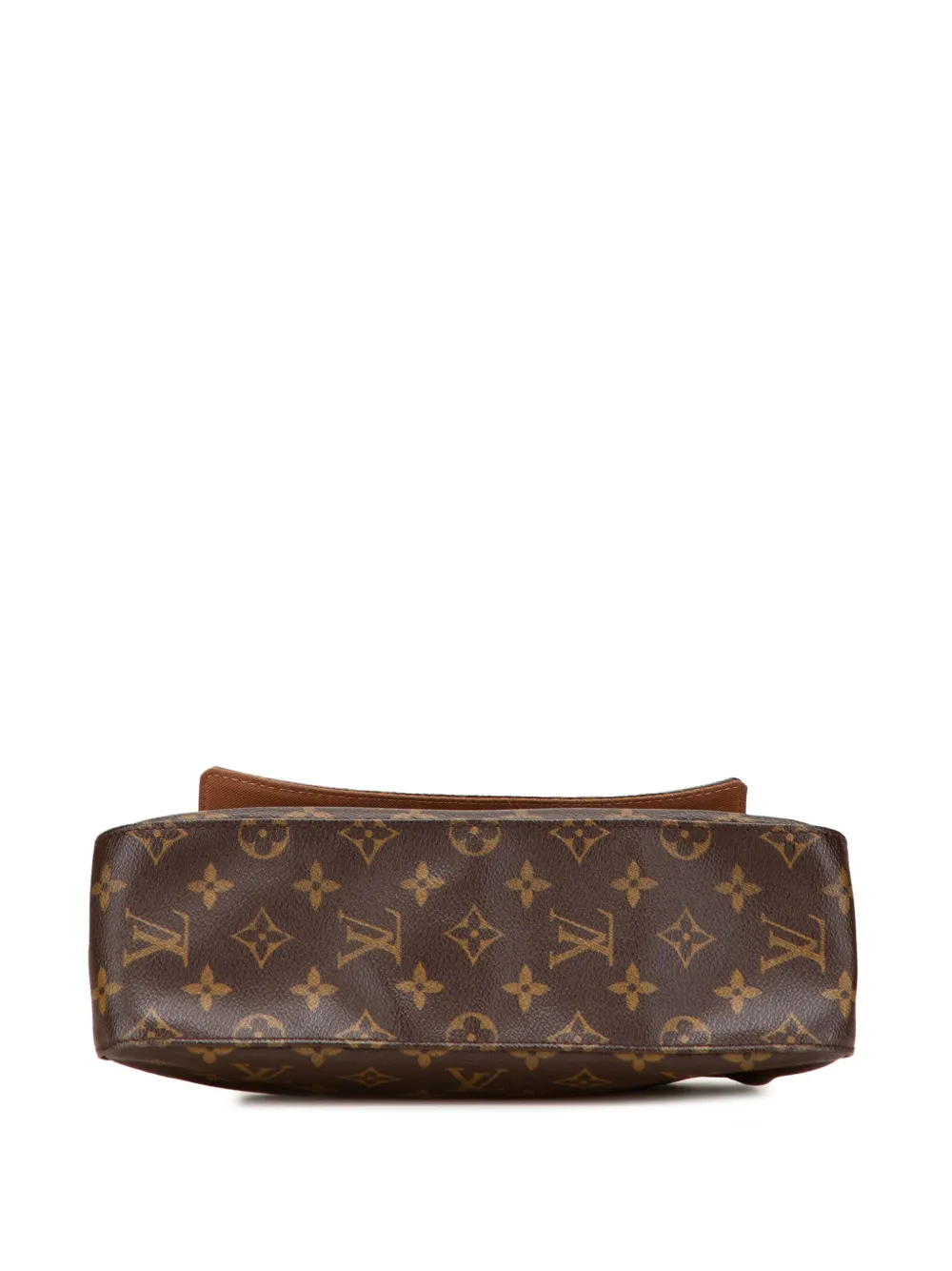 Pre-owned Louis Vuitton 2002 Monogram Mini Looping Shoulder Bag In Brown