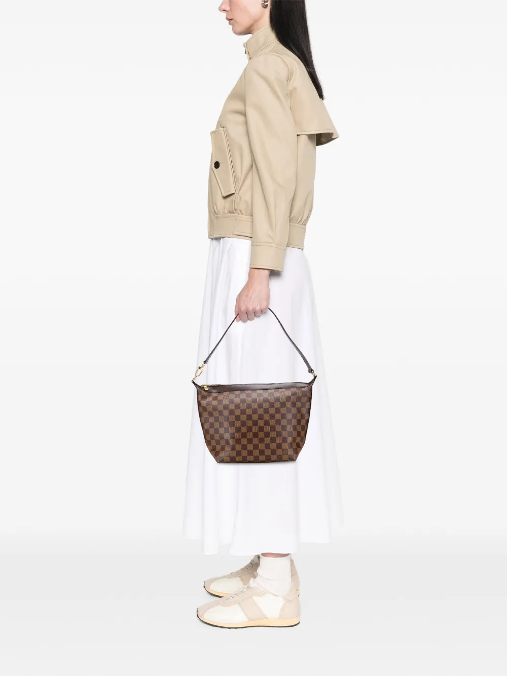 Louis Vuitton Pre-Owned 2005 Damier Ebene Illovo MM shoulder bag | Pre-Owned | Image 2