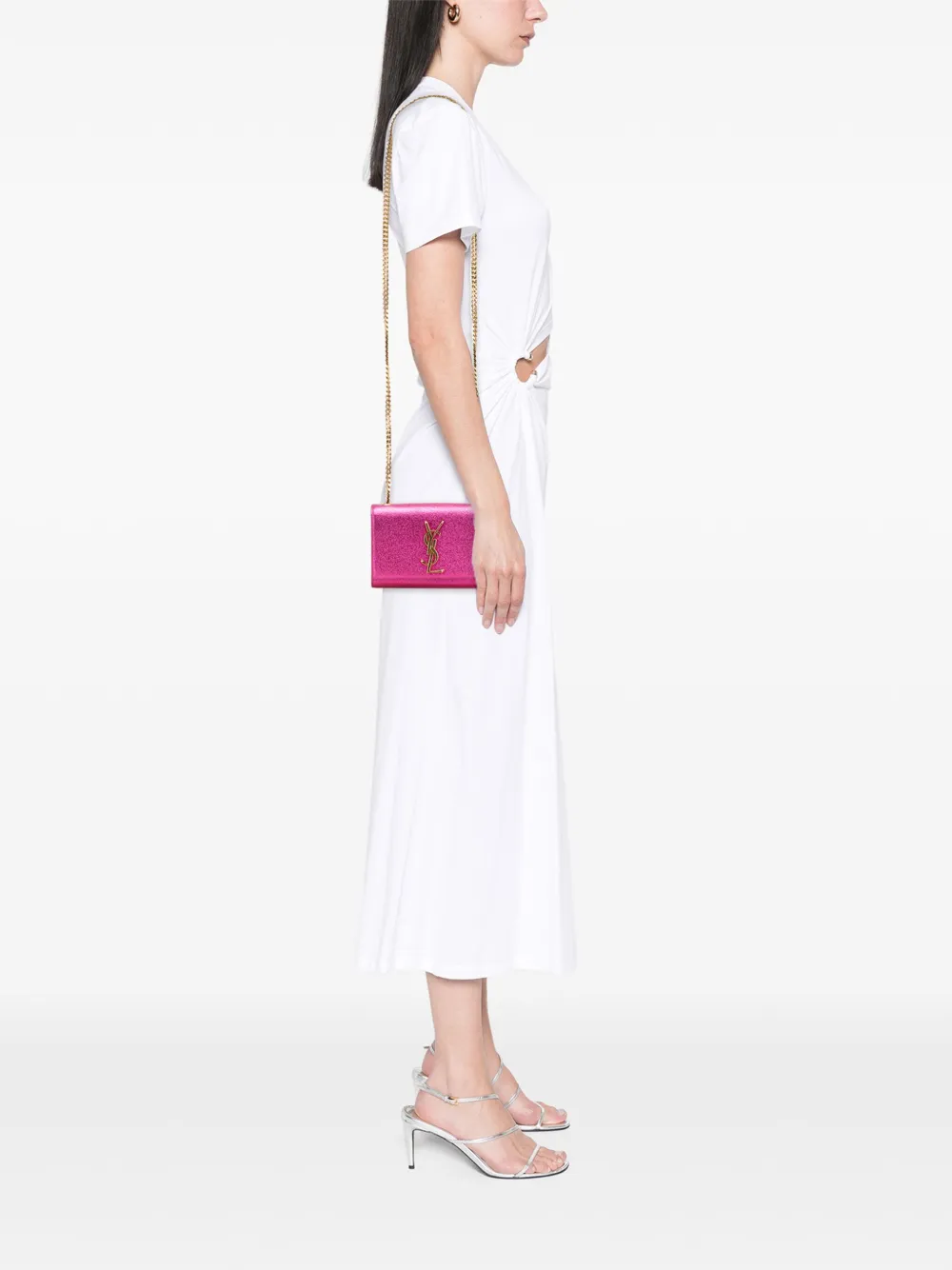 Saint Laurent Pre-Owned 2013-2025 Small Metallic Calfskin Classic Monogram Kate crossbody bag | Pre-Owned | Image 2