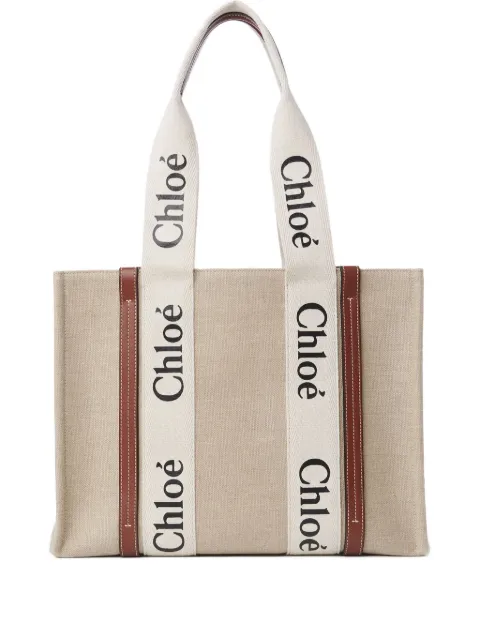 Chloé logo-strap tote bag