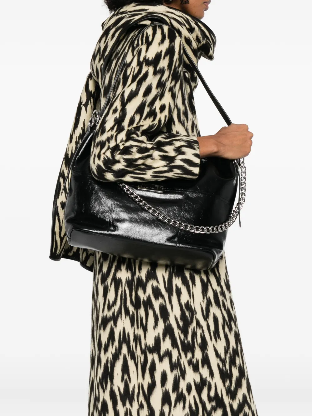 Cult chain-strap leather tote bag | Image 2