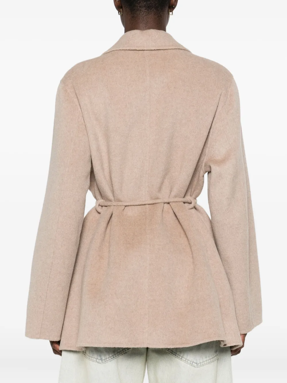 By Malene Birger Blazer met enkele rij knopen Beige