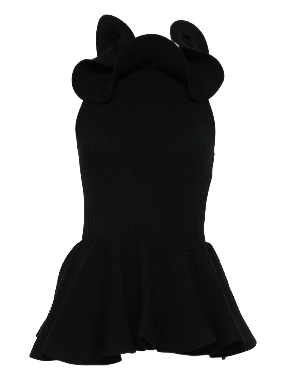 Giambattista Valli Peplum Top In Black