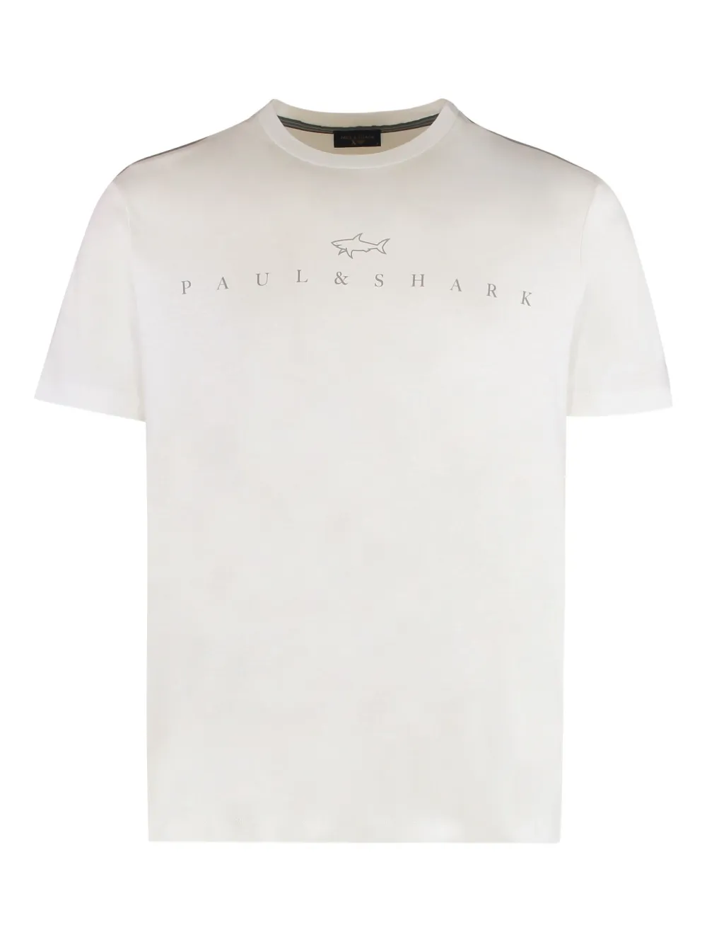 Paul & Shark Cotton Jersey T-shirt Featuring Logo Print In White