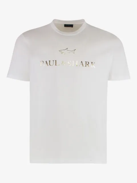 Paul & Shark logo-print jersey T-shirt