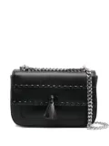 Cult tassel-detail chain-strap satchel bag - Black