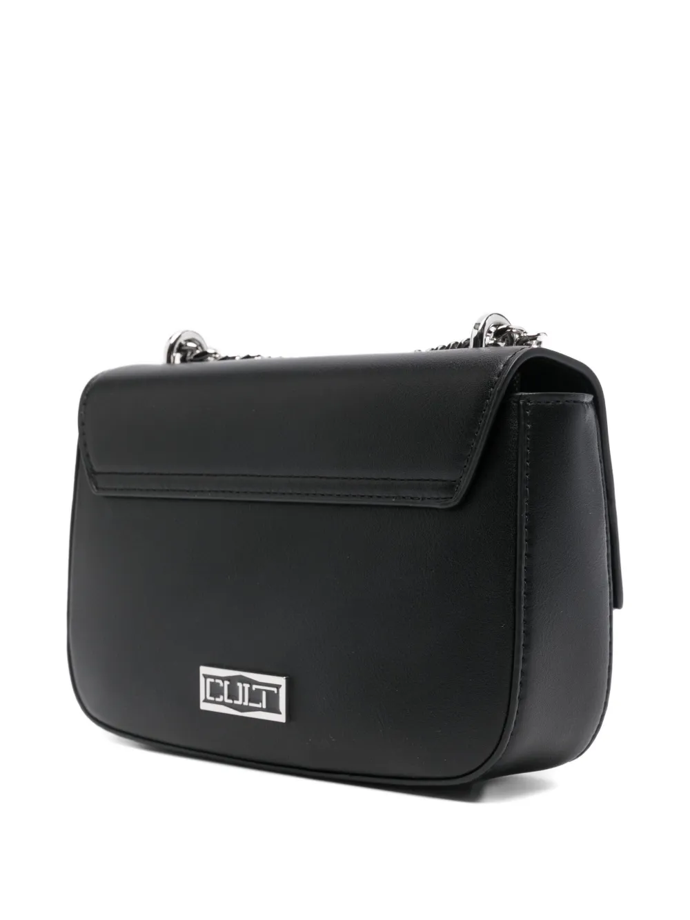 Cult Tassel-detail Chain-strap Satchel Bag In Black