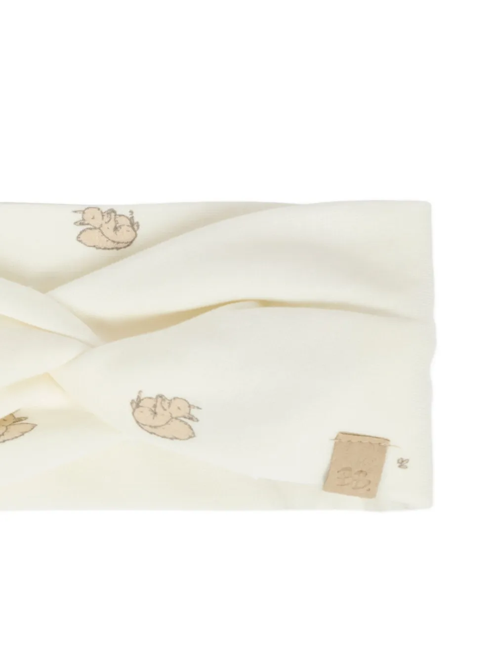 Bamboom Squirrel-print Twisted Headband In Green