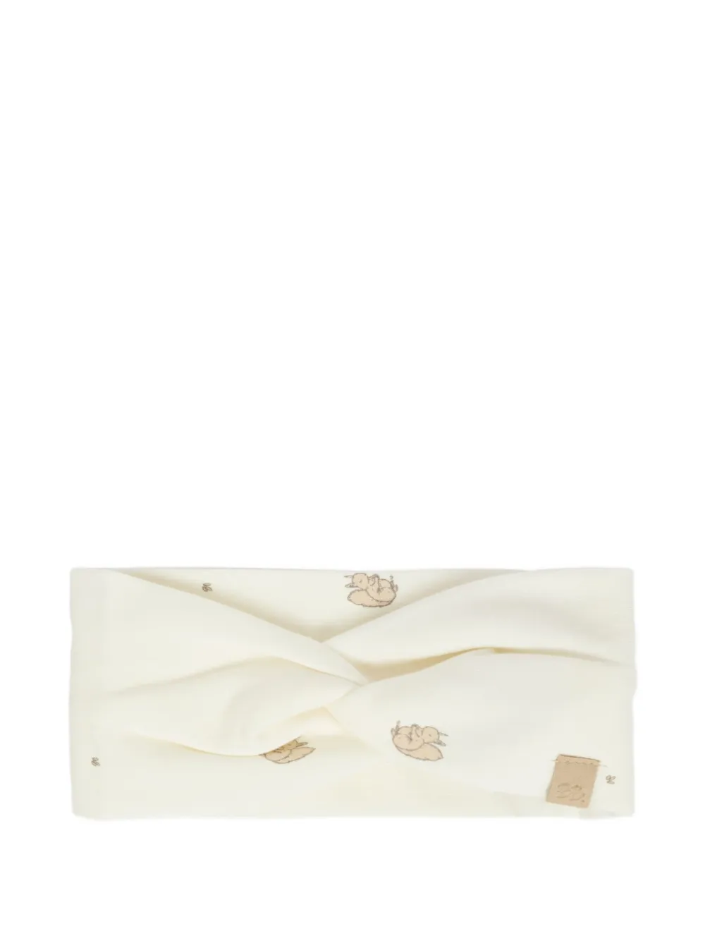 Bamboom Squirrel-print Twisted Headband In Green