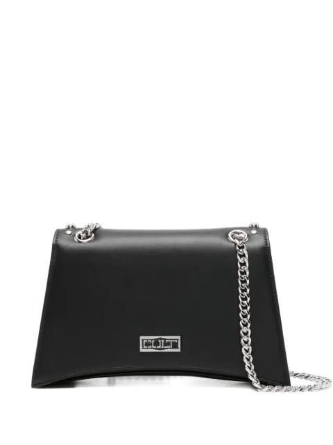 Cult pearl-embellished chain-strap cross body bag