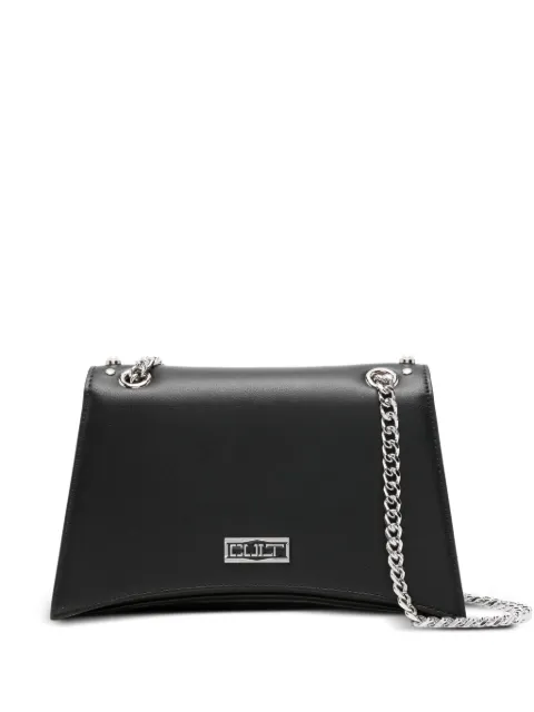 Cult pearl-embellished chain-strap cross body bag