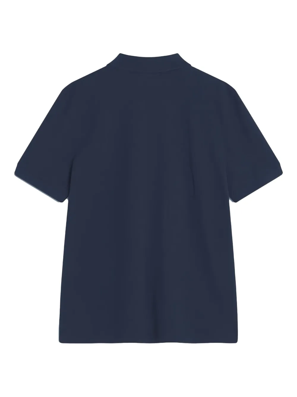 Maison Kitsuné Logo-embroidered Polo Shirt In Blue