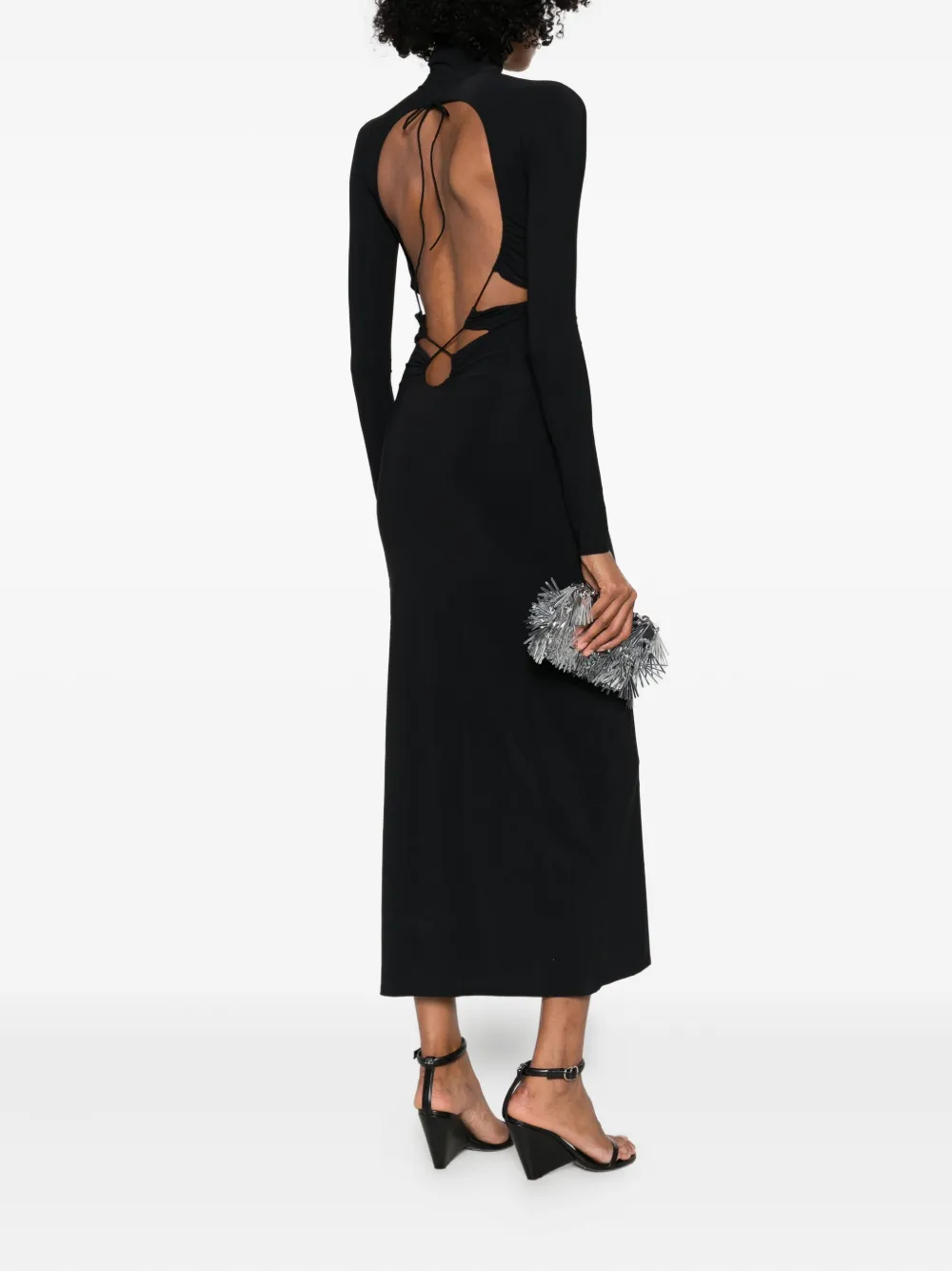 Amazuìn midi Jenna dress - Zwart