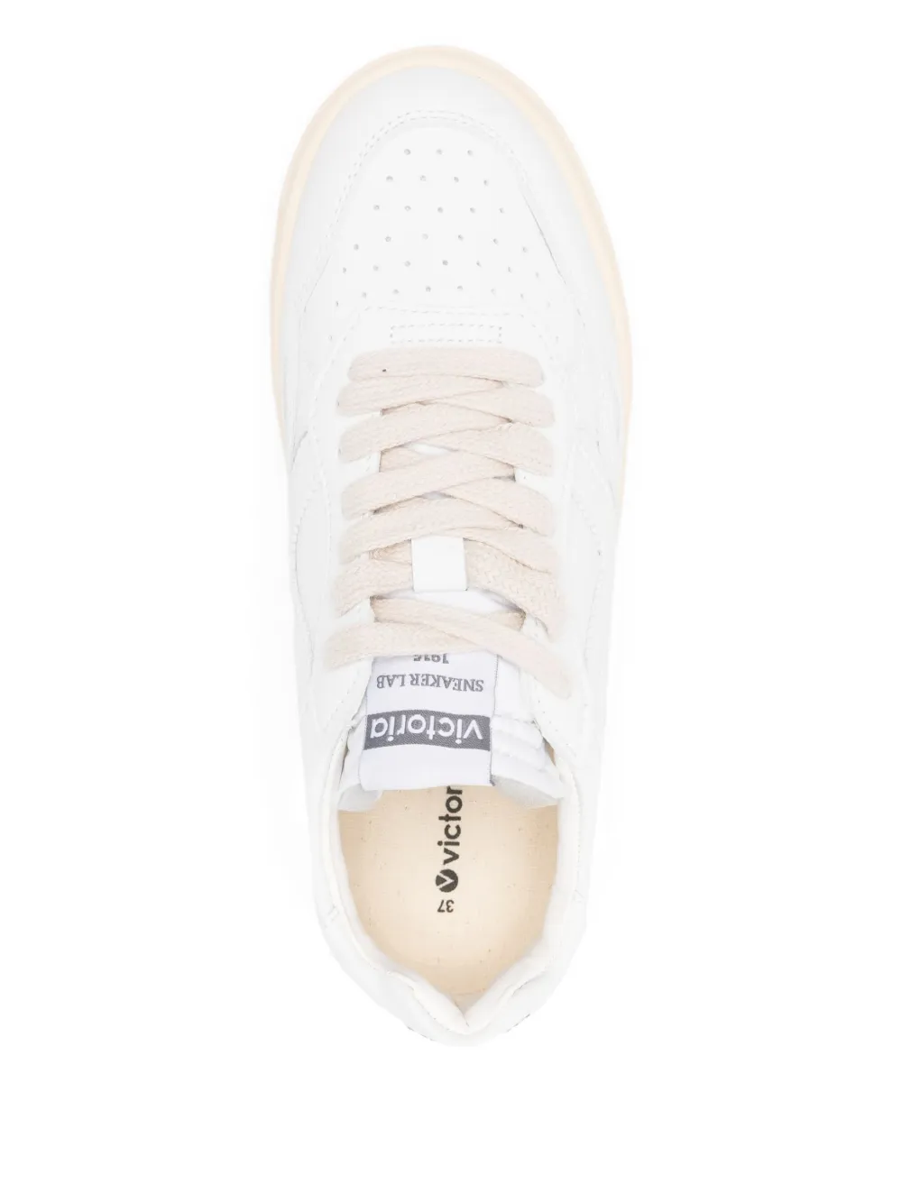 Victoria Leren sneakers Wit