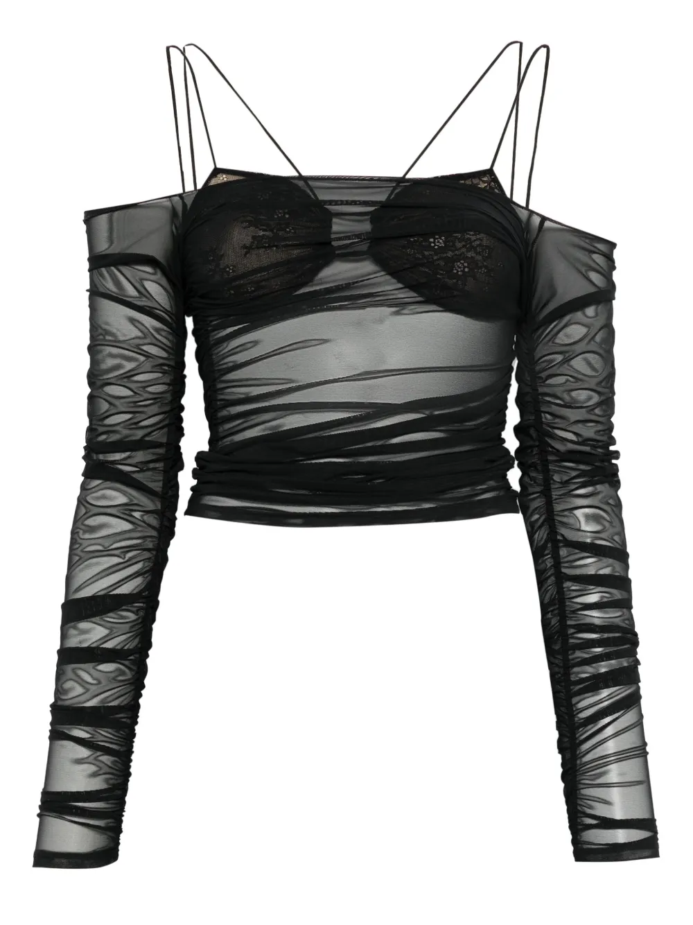 Amazuìn blusa de encaje | negro | Image 1