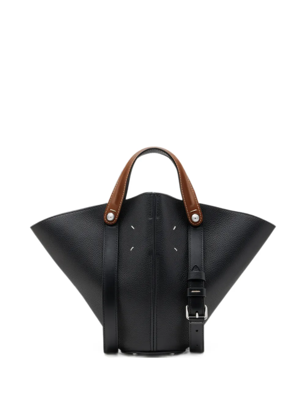 Maison Margiela Dress-age small leather tote bag - Nero