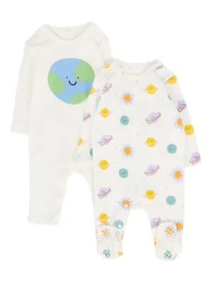 Stella McCartney Kids パターン ボディスーツ セット | ブルー