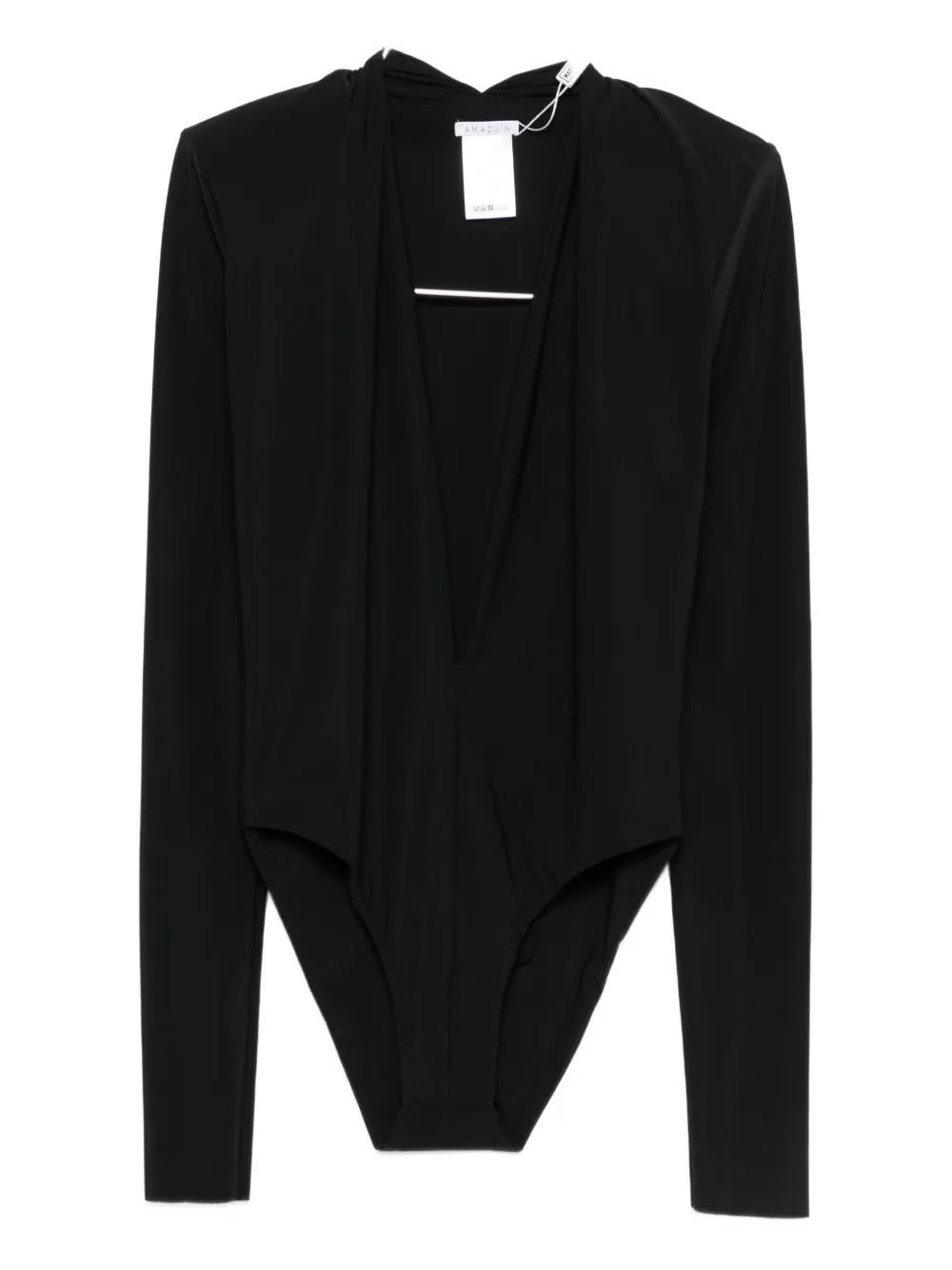 Amazuìn V-neck Bodysuit In Black