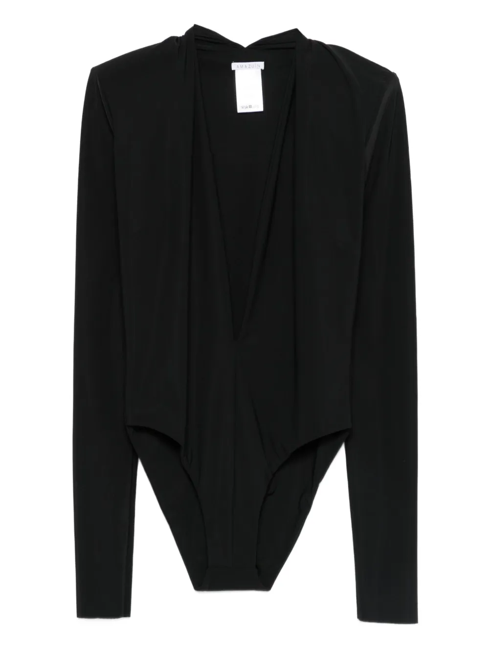 Amazuìn v-neck bodysuit | Black | Image 1