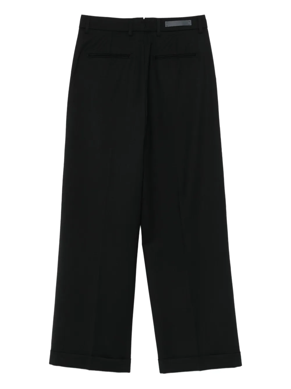 Briglia 1949 pleat-detail turn-up trousers - Zwart