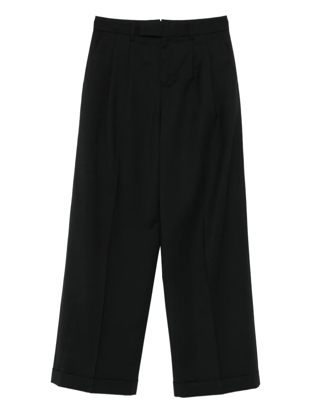 Briglia 1949 Pleat-detail Turn-up Trousers In Black