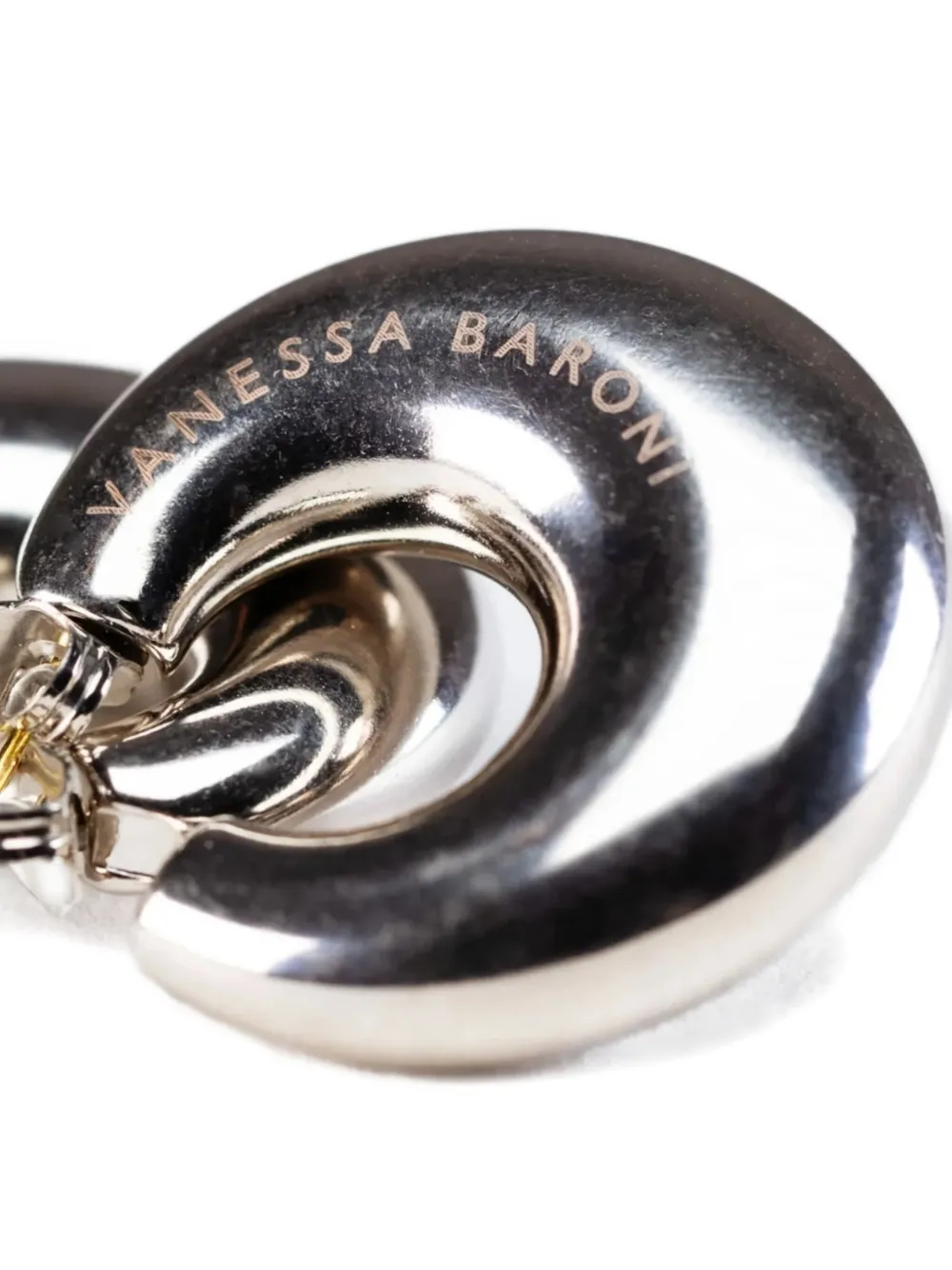 Vanessa Baroni Moon Earrings In Silver