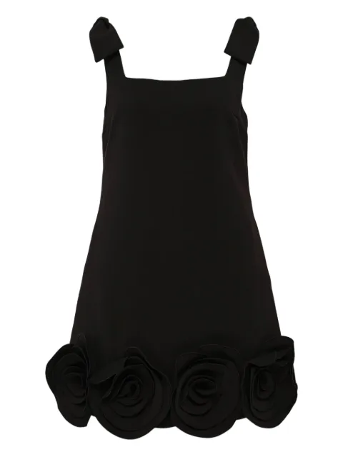 Self-Portrait floral-appliqué mini dress