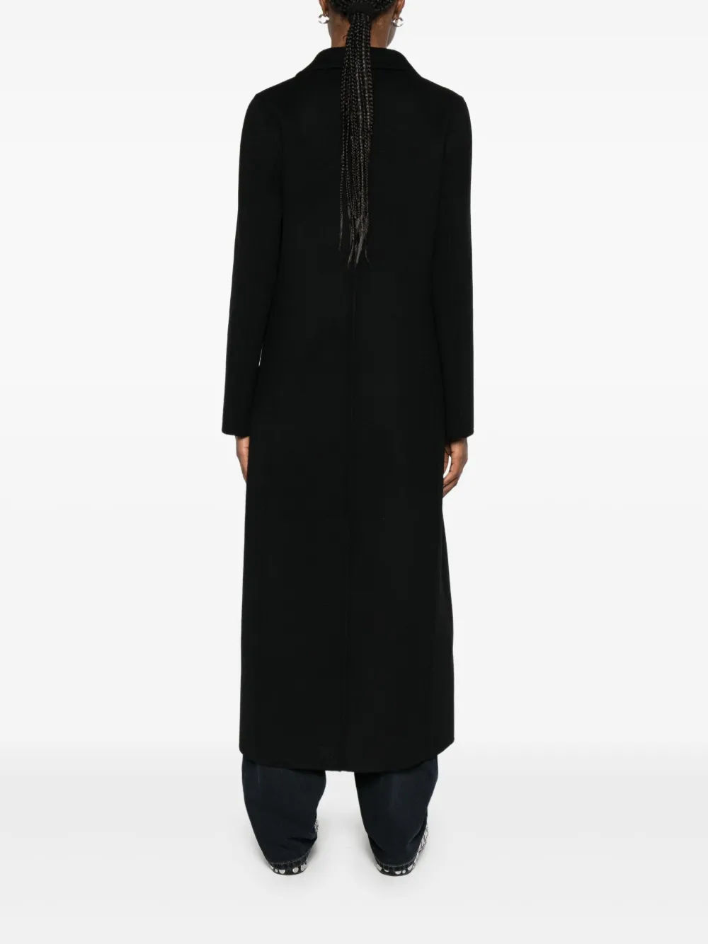 ERMANNO FIRENZE Jas met dubbele rij knopen en logo-applicatie Zwart