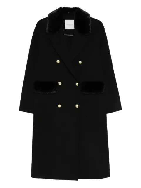 ERMANNO FIRENZE  wool blend double-breasted coat