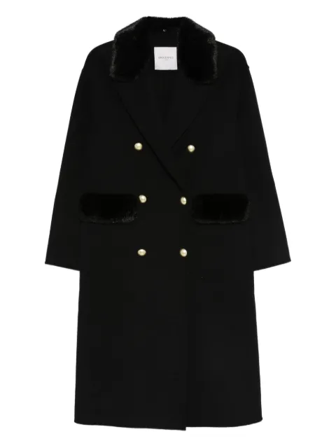 ERMANNO FIRENZE  wool blend double-breasted coat