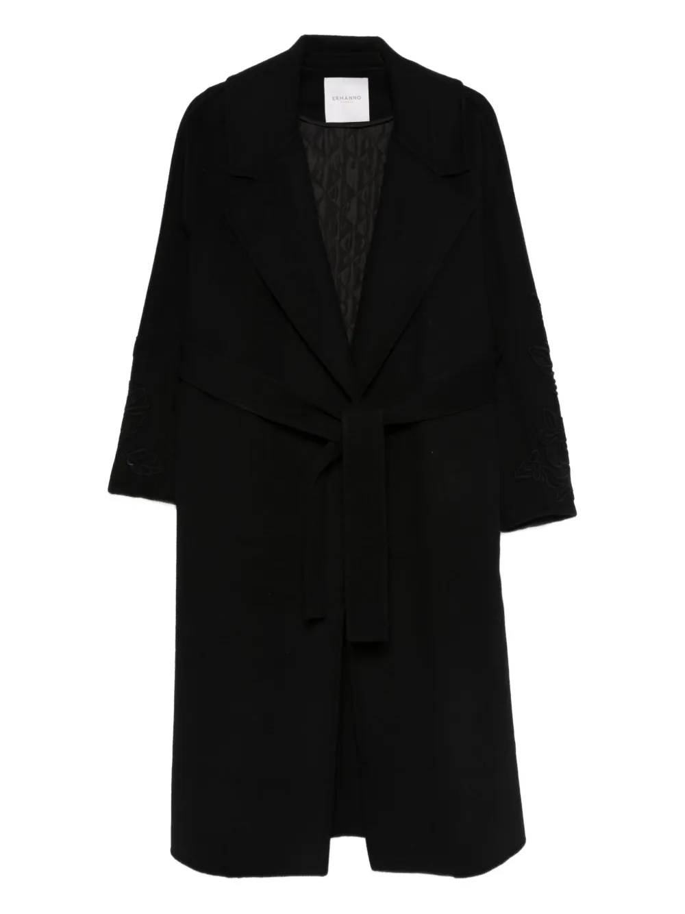 ERMANNO FIRENZE  abrigo con cinturón y botones | negro | Image 1