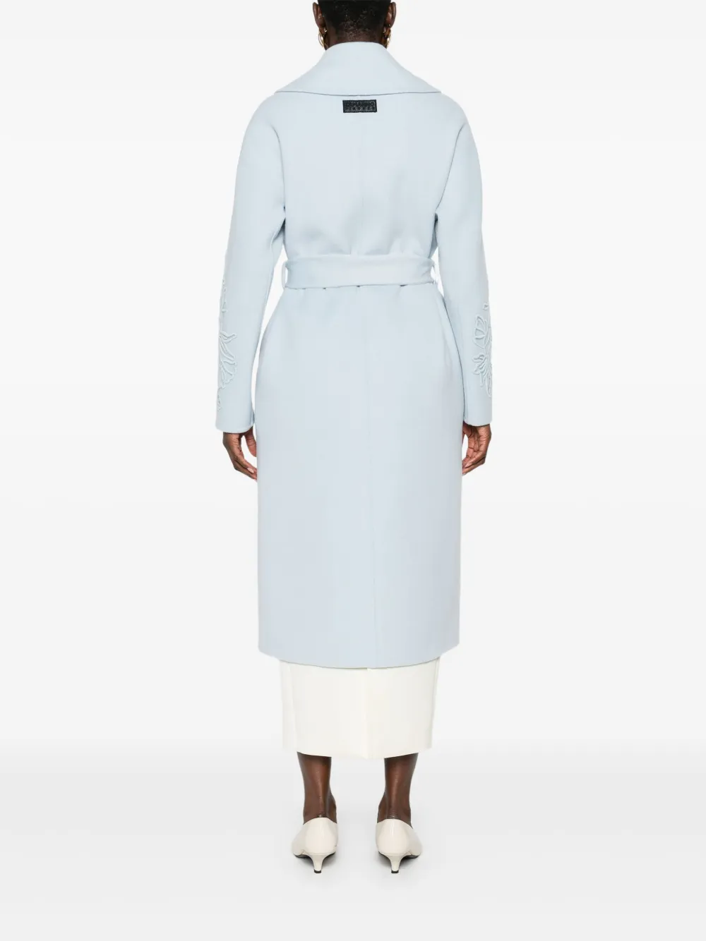 ERMANNO FIRENZE Jas met geborduurde bloemen Blauw