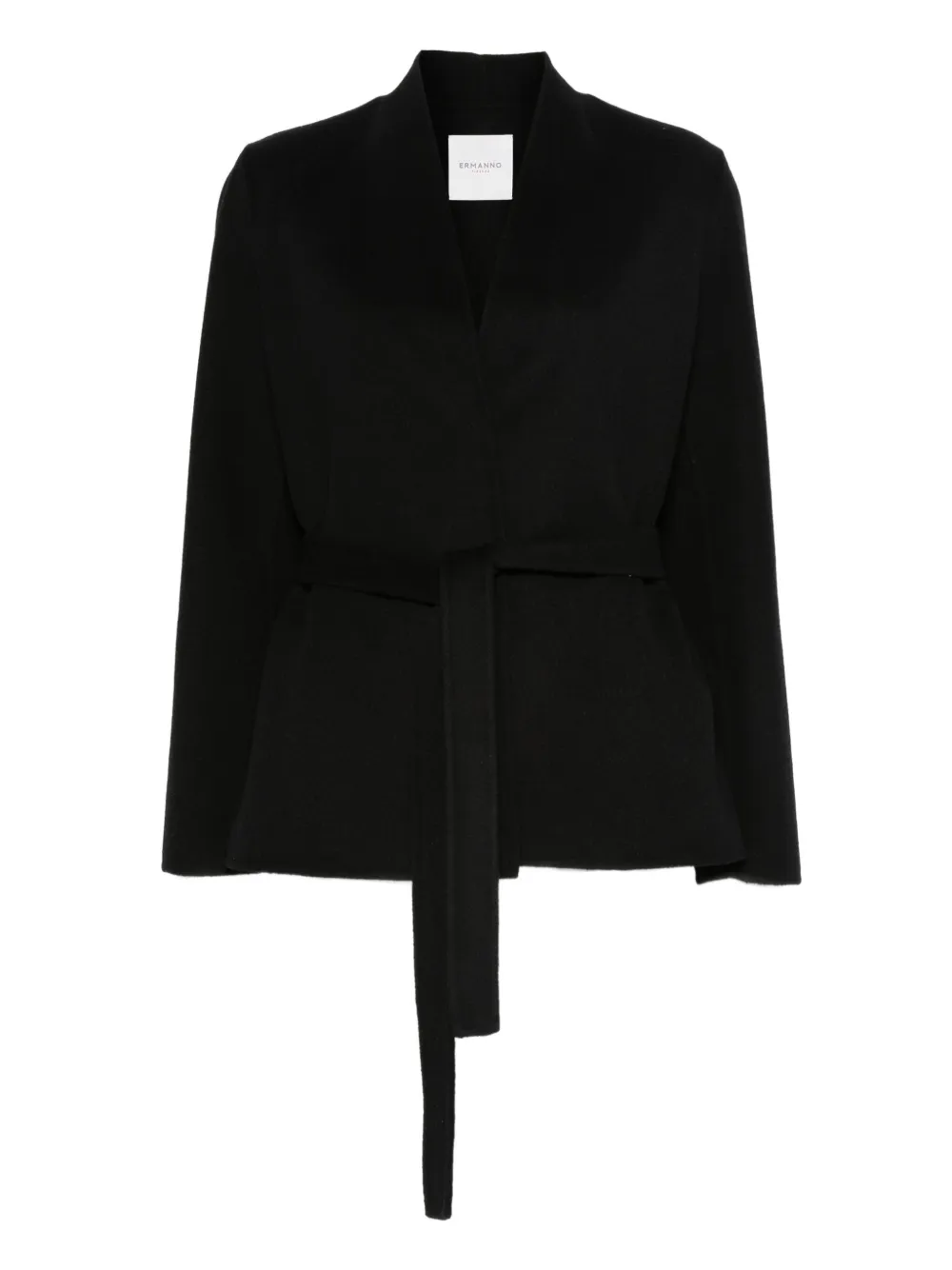 ERMANNO FIRENZE  chamarra con cinturón | negro | Image 1