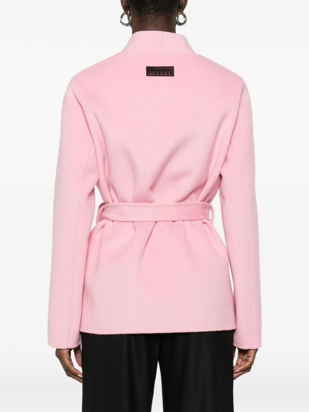 ERMANNO FIRENZE Jas met ceintuur Roze