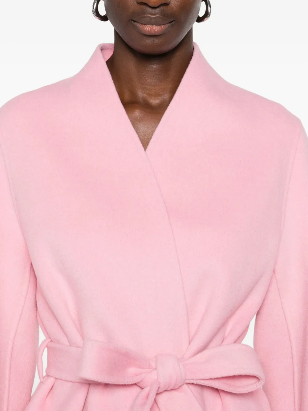 ERMANNO FIRENZE Jas met ceintuur Roze