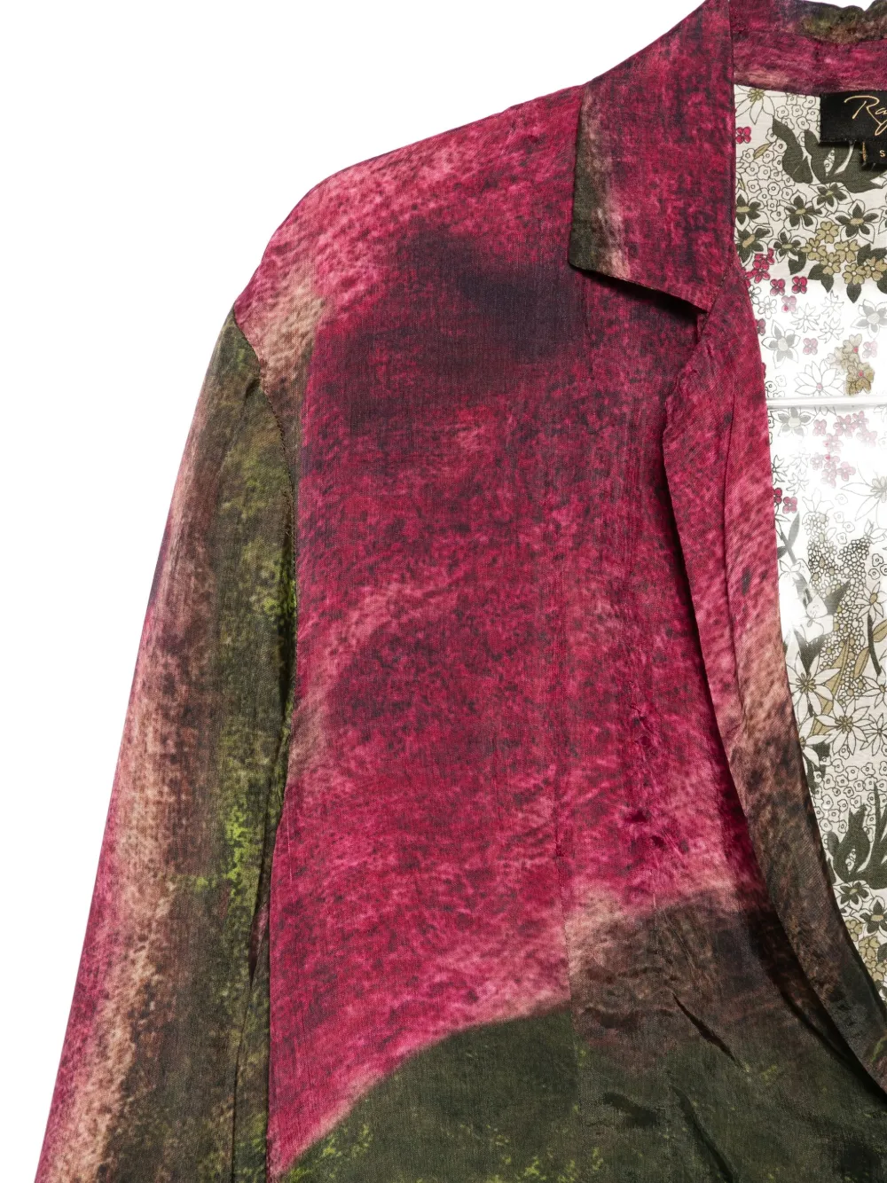 Yavi Blazer Mit Muster In Green