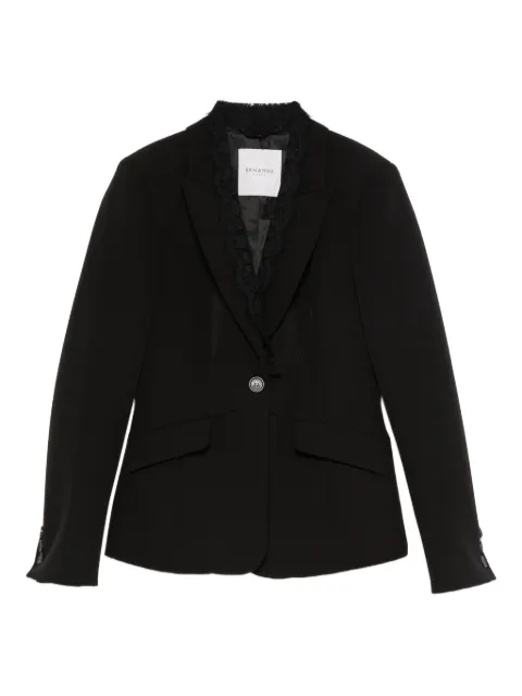 ERMANNO FIRENZE  lace-detail single-breasted jacket