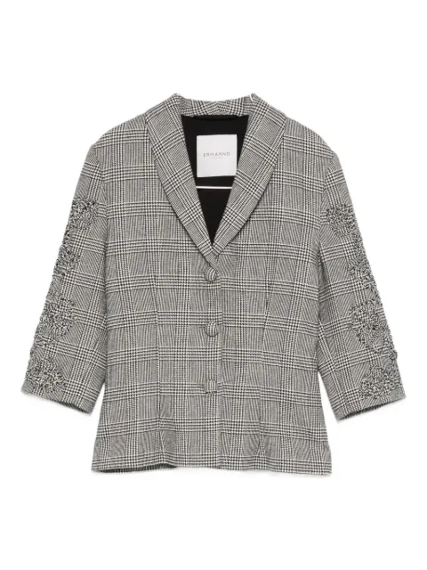 ERMANNO FIRENZE  check-print embellished jacket