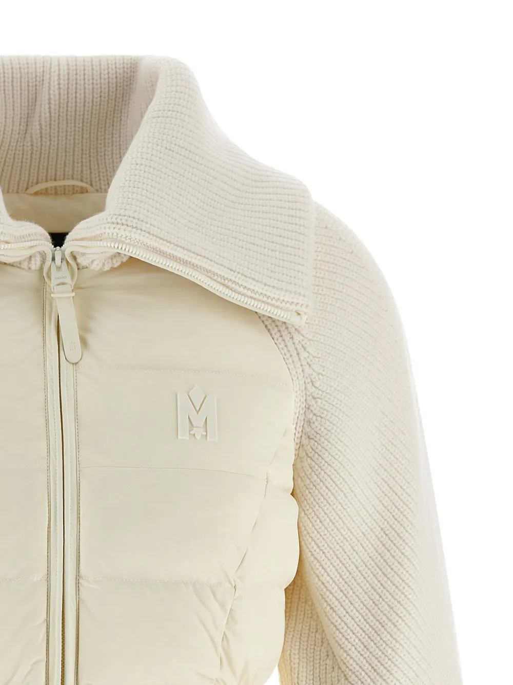 Mackage Logo Patch Balloon Sleeve Foxy Jacket In Animal Print