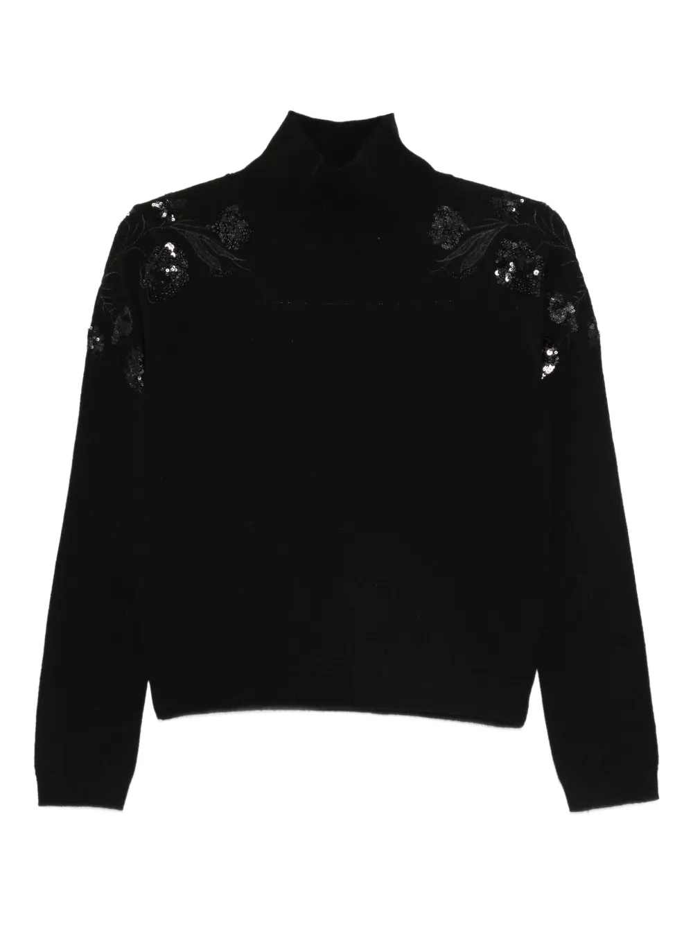 ERMANNO FIRENZE  pull brodé de sequins | noir | Image 1