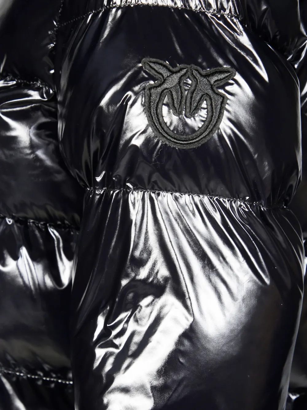 PINKO Eleodoro Caban donsjack met capuchon Zwart